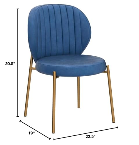 Amoa Dining Chair Set in Blue - for An Audience Interested in Furniture