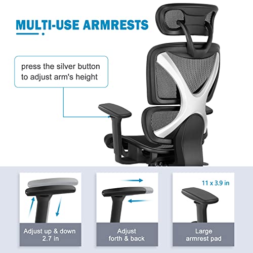 Ergonomic Office Chair with Lumbar Support for Big and Tall