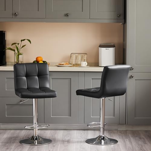4 Modern 24-inch Counter Height Bar Stools for Kitchen Island