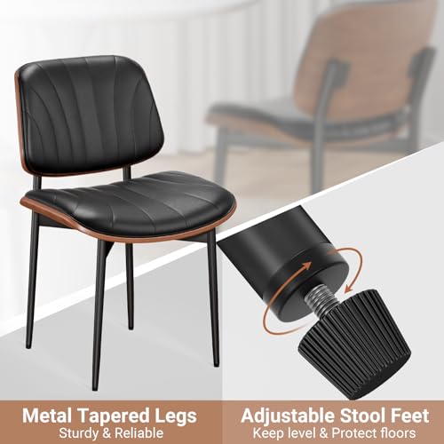 Modern Upholstered Dining Chair Set of 4 for Kitchen