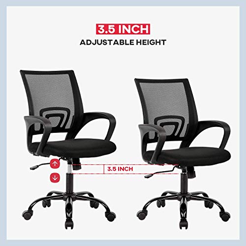 Ergonomic Mesh Office Chair with Lumbar Support for Back Pain (Black)

Target Audience: Individuals seeking a budget-friendly and comfortable office chair for back pain relief.