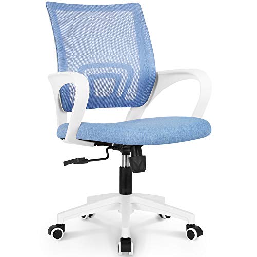 Comfortable Office Chair with Lumbar Support and Swivel Wheels for Gamers and Executive Use