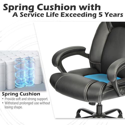 Simplified and refined title, preserving target audience information: Ergonomic Executive Office Chair with 5-Year Hydrolysis-Resistant Leather and Tilting Function