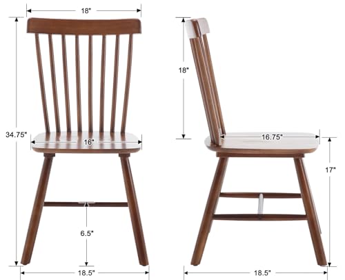 Set of 4 Farmhouse Dining Chairs for Home, Dining Room, Restaurant, Patio