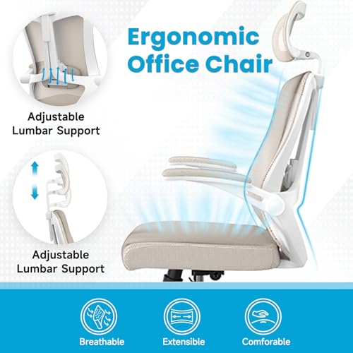 Ergonomic Office Chair for 500LB, with Wheels and Arms