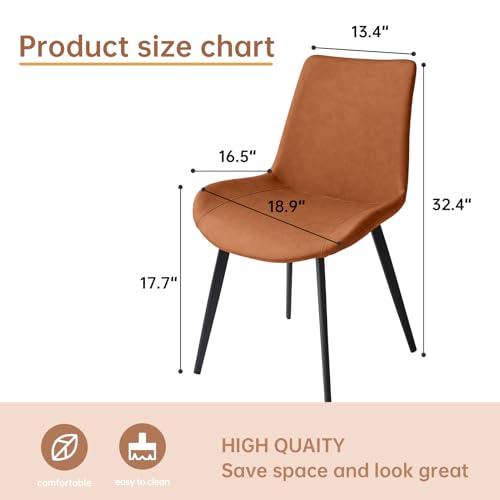 Modern Upholstered Dining Chairs Set of 2