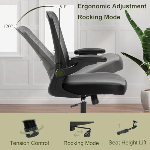 Ergonomic Office Chair with Lumbar Support and Adjustable Height for Home Office