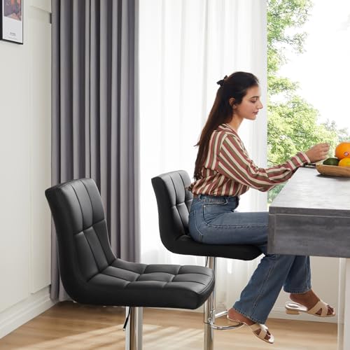 Set of 4 Modern 24-inch Counter Height Bar Stools for Kitchen Island
