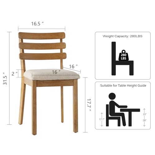 French Country Dining Chairs Set of 2