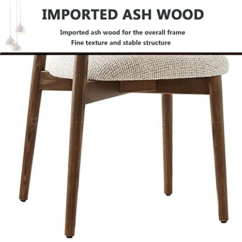 Mid Century Modern Walnut Dining Chairs with Vintage Farmhouse Base