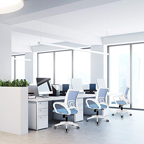 Comfortable Office Chair with Lumbar Support and Swivel Wheels for Gamers and Executive Use