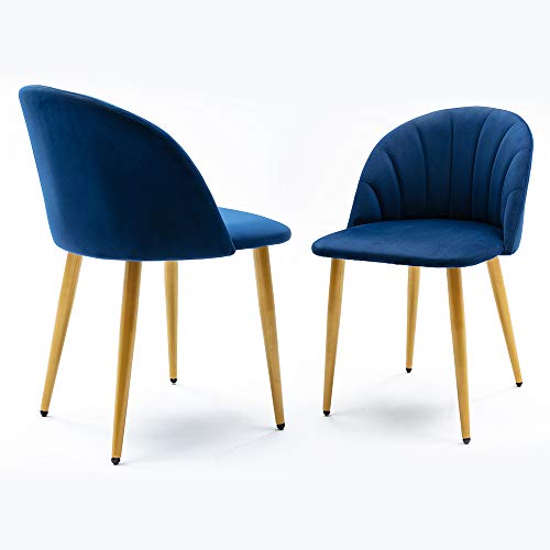 Navy Velvet Dining Chair Set of 2