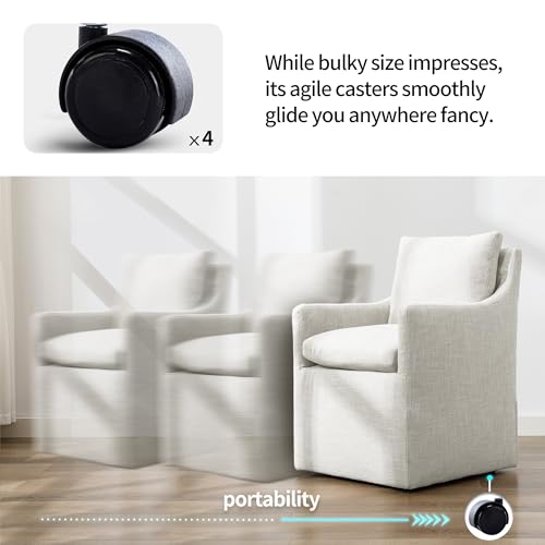 Upholstered Dining Chair Set of 2 for Living Room and Kitchen