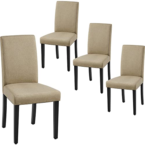 Yaheetech Modern Fabric Dining Chair Set for Kitchen and Living Room