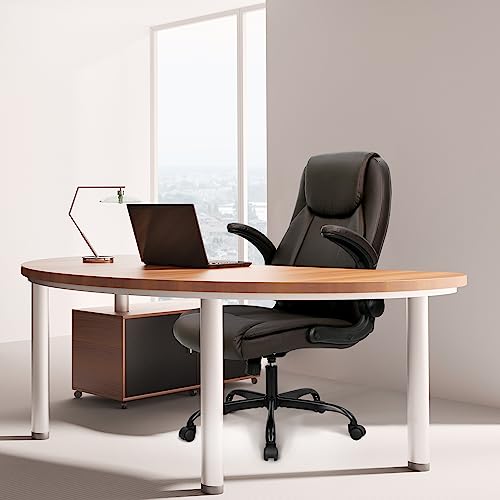 Ergonomic Office Chair with Adjustable Features for Gaming and Desk (Brown)