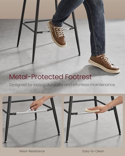 Bar Height Stool Set with Back for Kitchen Island Home Bar