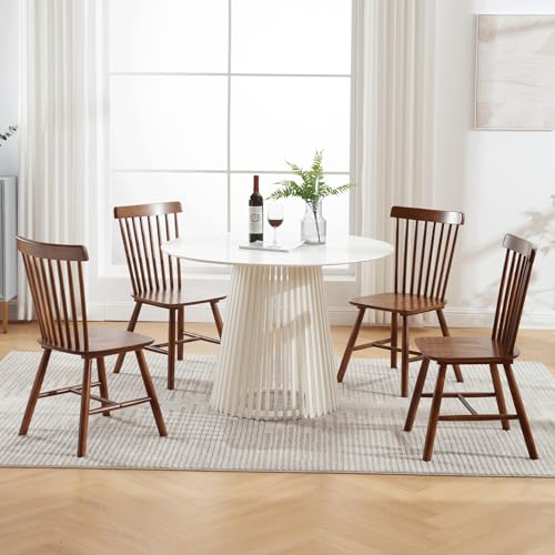 4 Piece Farmhouse Dining Chair Set for Home and Patio