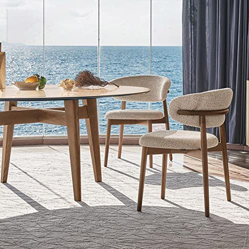 2 Mid Century Modern Walnut Dining Chairs for Kitchen and Dining