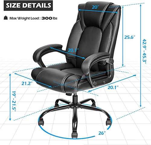 Simplified and refined title, preserving target audience information: Ergonomic Executive Office Chair with 5-Year Hydrolysis-Resistant Leather and Tilting Function