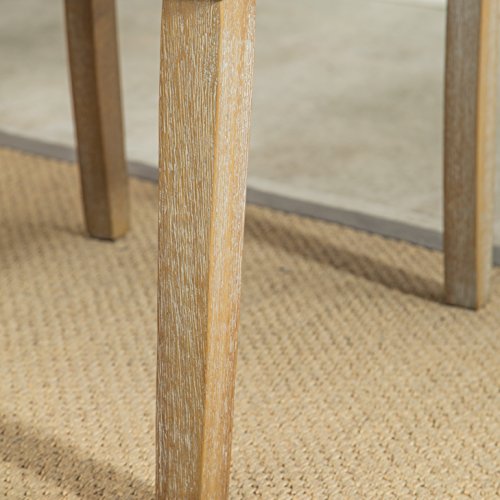 Blue Solid Wood Tufted Dining Chair Set (2 Pieces)