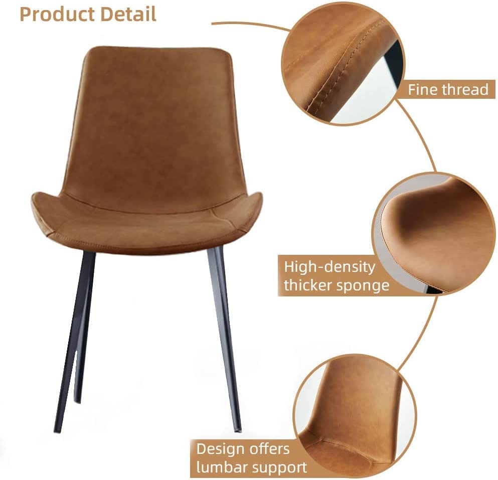 Modern Upholstered Dining Chair Set of 2