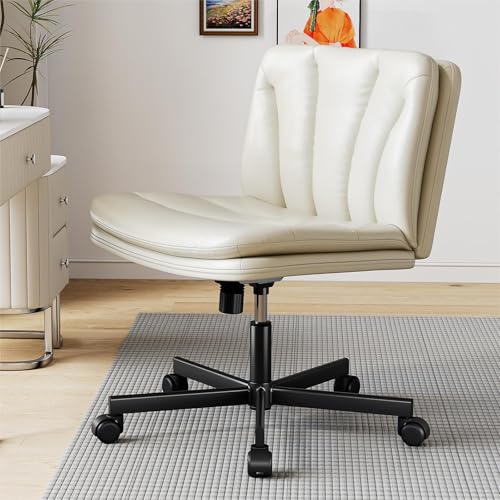 Ergonomic Rolling Desk Chair with Cushioned Back
