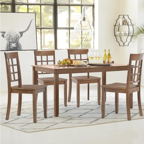 Elegant Wooden Dining Chair Set of 4 for Kitchen and Dining Room
