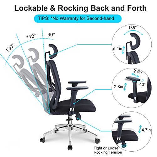 Ergonomic Office Chair with Adjustable Support for Office Use