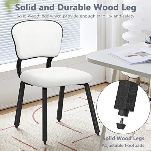 Modern Upholstered Dining Chair Set for Kitchen and Living Room