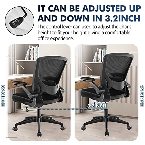 Ergonomic Office Chair with Lumbar Support & Adjustable Height