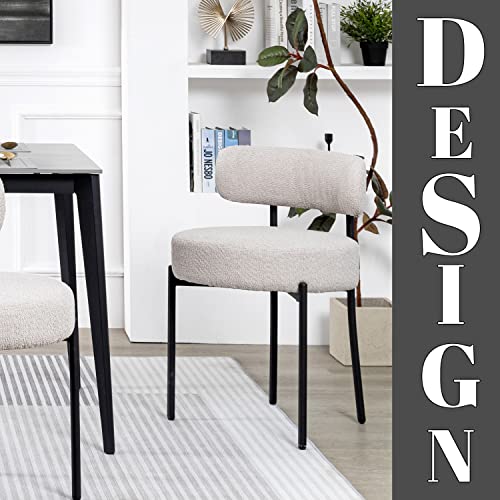 Modern Light Grey Dining Chairs Set of 2 for the Kitchen and Dining Room