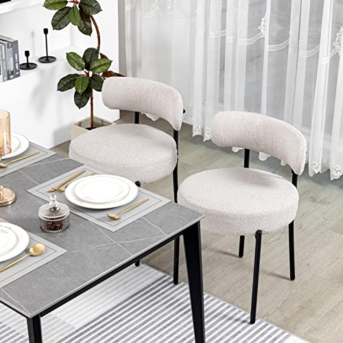 Modern Light Grey Dining Chairs Set of 2 for the Kitchen and Dining Room