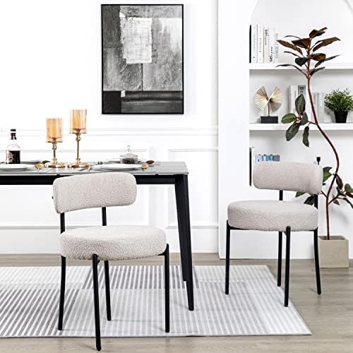Modern Light Grey Dining Chairs Set of 2 for the Kitchen and Dining Room
