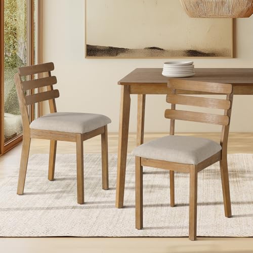 French Country Style Farmhouse Dining Chairs, Set of 2