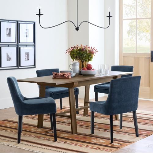 Modern Blue Dining Chairs Set of 2